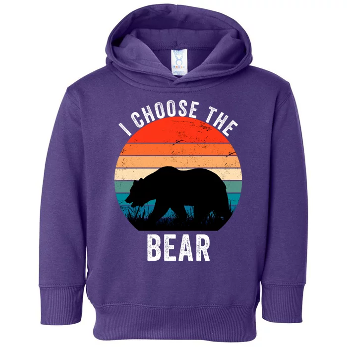 I Choose The Bear Women Overwhelmingly Choose The Bear Trendy Outfit Toddler Hoodie