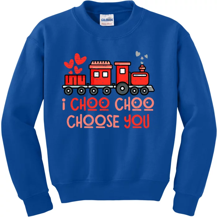 I Choo Train Lover Choo Choose You Valentine Gift Kids Sweatshirt