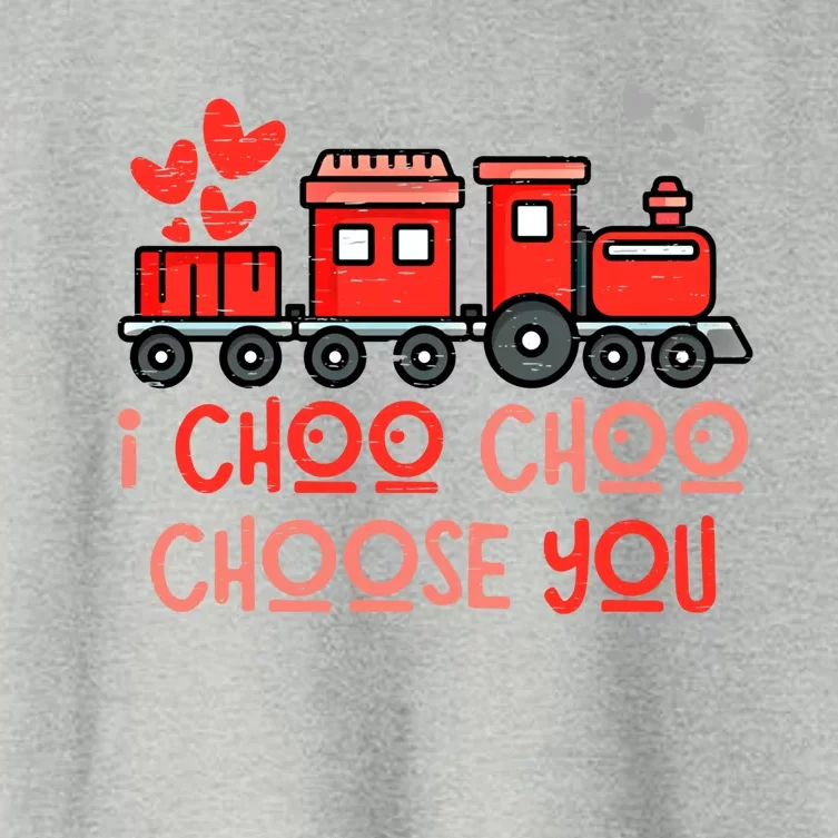 I Choo Train Lover Choo Choose You Valentine Gift Women's Crop Top Tee