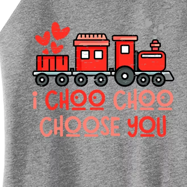 I Choo Train Lover Choo Choose You Valentine Gift Women’s Perfect Tri Rocker Tank