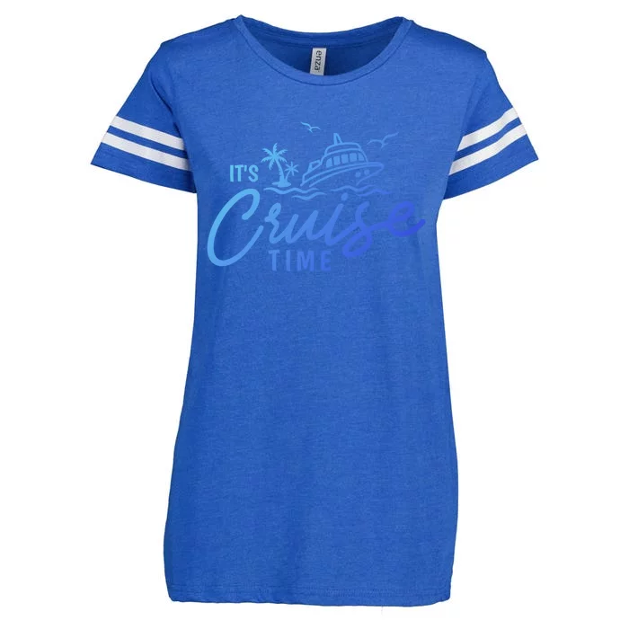 Its Cruise Time Funny Family Matching Gift Enza Ladies Jersey Football T-Shirt