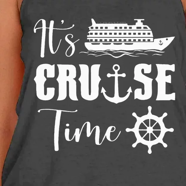 ItS Cruise Time Funny Cruise Lover Women's Knotted Racerback Tank