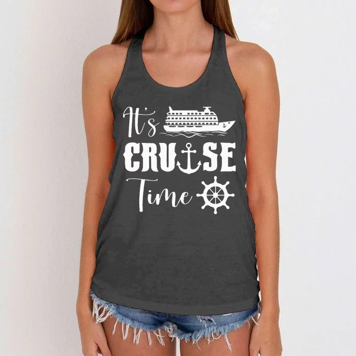 ItS Cruise Time Funny Cruise Lover Women's Knotted Racerback Tank