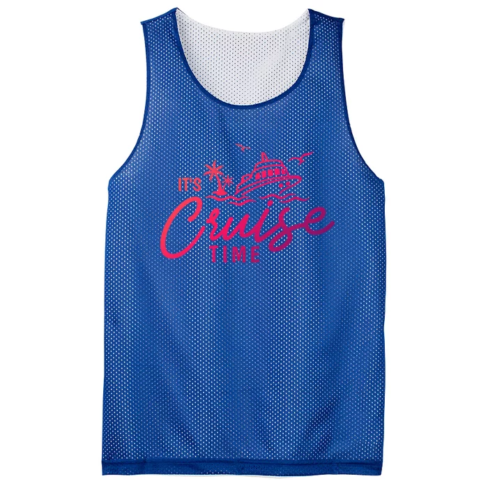 Its Cruise Time Funny Family Matching Gift Mesh Reversible Basketball Jersey Tank