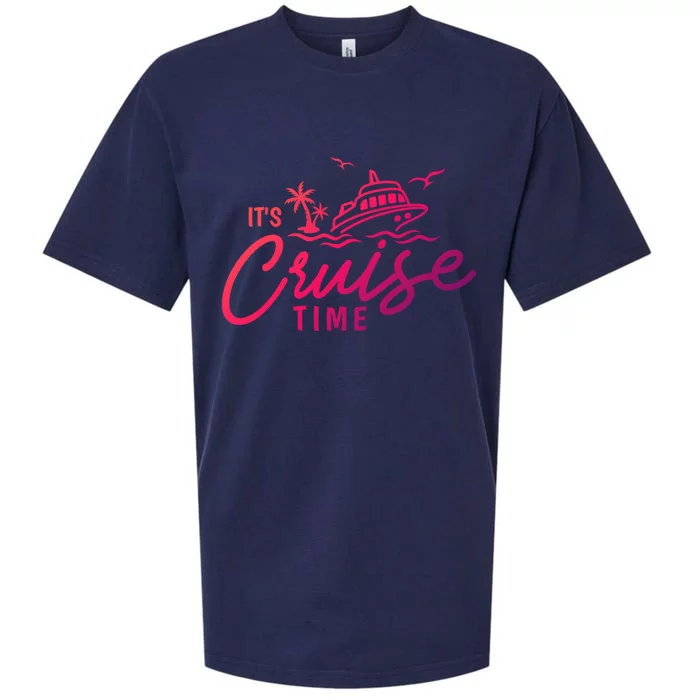 Its Cruise Time Funny Family Matching Gift Sueded Cloud Jersey T-Shirt