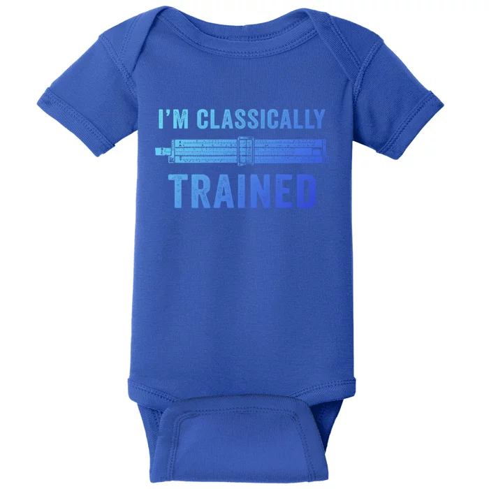 IM Classically Trained Slide Rule Mechanical Analog Gift Baby Bodysuit