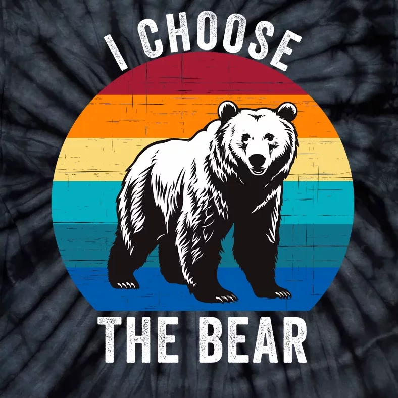 I Choose The Bear Women Overwhelmingly Choose The Bear Trendy Apparel Tie-Dye T-Shirt