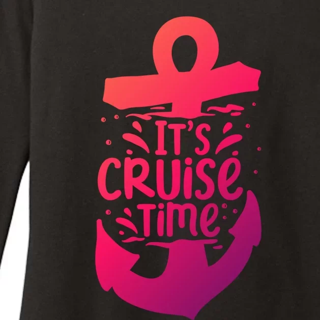 Its Cruise Time Summer Vacation Travel Funny Gift Womens CVC Long Sleeve Shirt