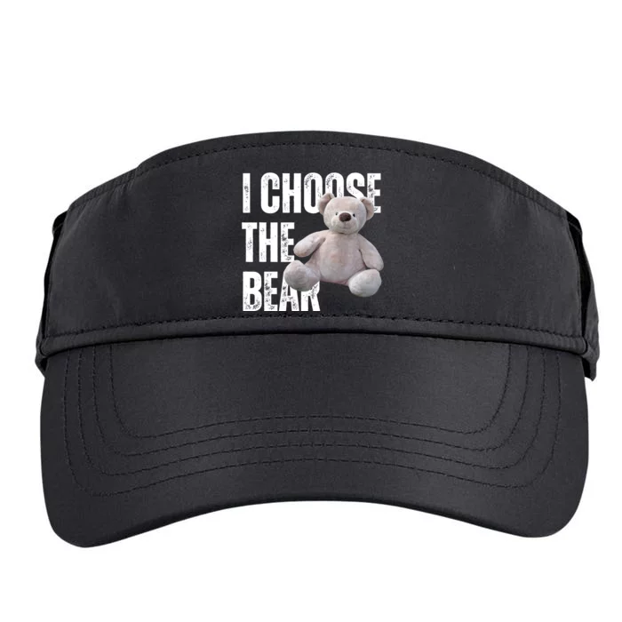 I Choose The Bear Adult Drive Performance Visor