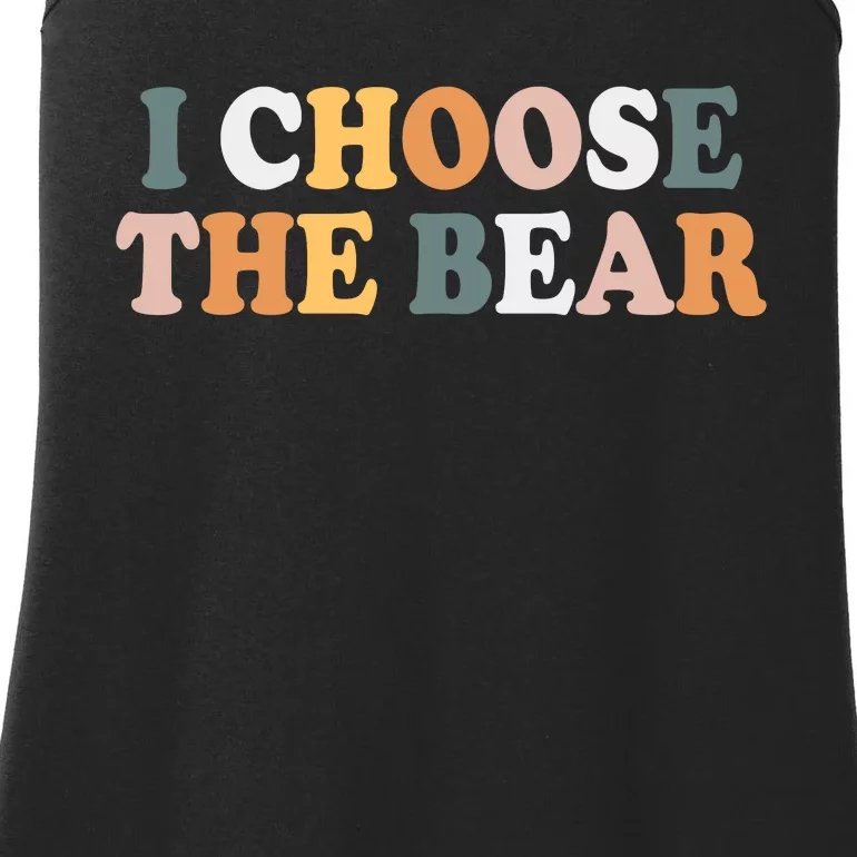 I Choose The Bear Ladies Essential Tank