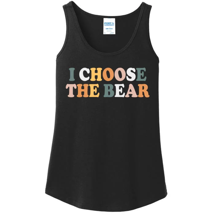 I Choose The Bear Ladies Essential Tank