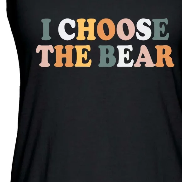 I Choose The Bear Ladies Essential Flowy Tank