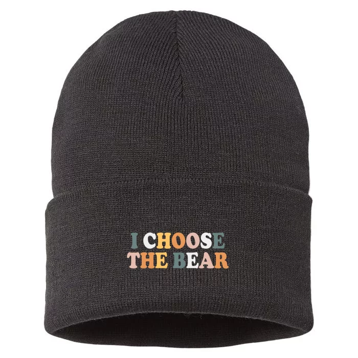 I Choose The Bear Sustainable Knit Beanie