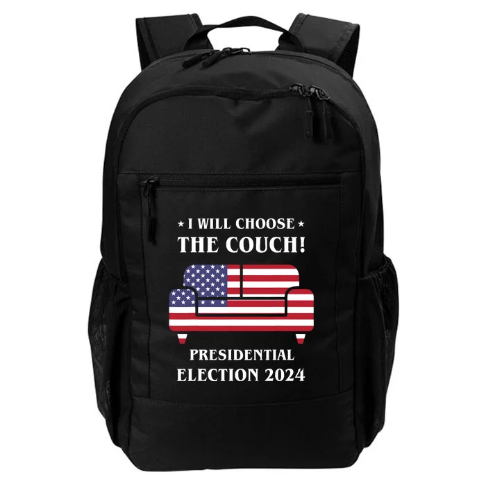 I Choose The Couch Presidential Election 2024 Funny Daily Commute Backpack