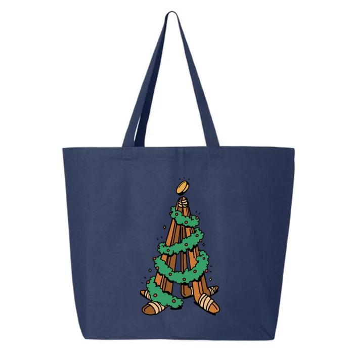 IceHockey Christmas Tree Ornats Funny Xmas Gift 25L Jumbo Tote