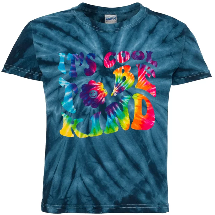 It's Cool To Be Kind Colorful Dye Kids Tie-Dye T-Shirt