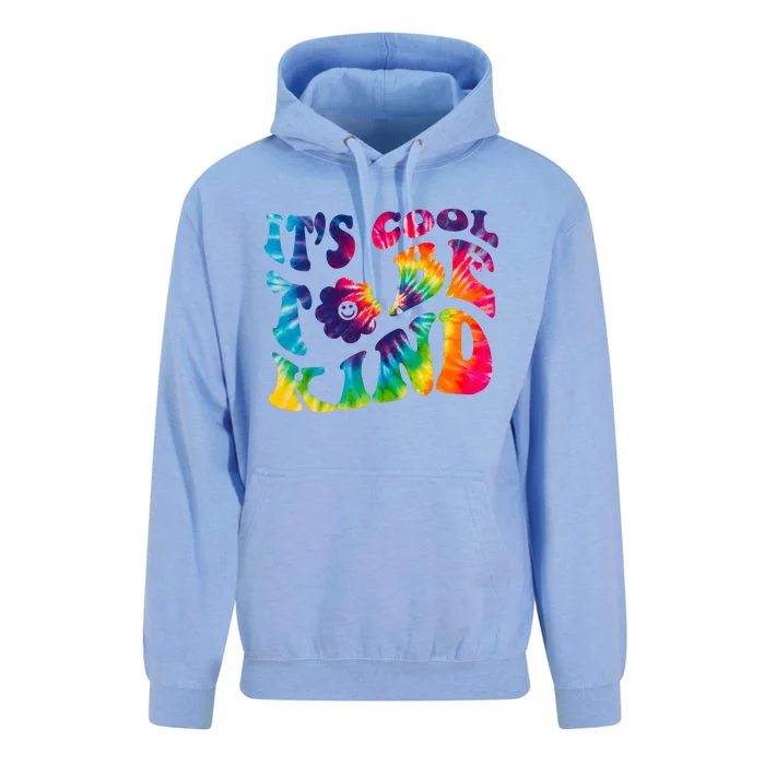 It's Cool To Be Kind Colorful Dye Unisex Surf Hoodie