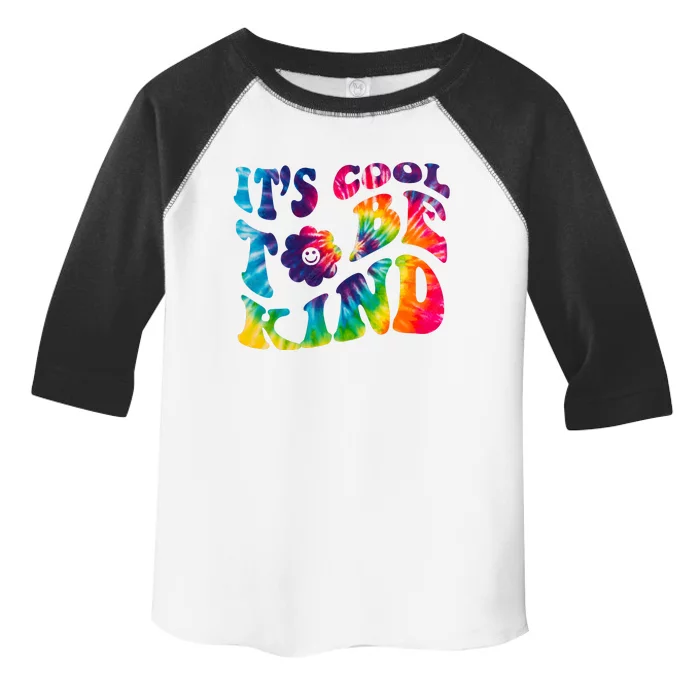 It's Cool To Be Kind Colorful Dye Toddler Fine Jersey T-Shirt