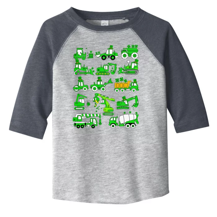 Irish Construction Truck St Patricks Day Crane Toddler Fine Jersey T-Shirt