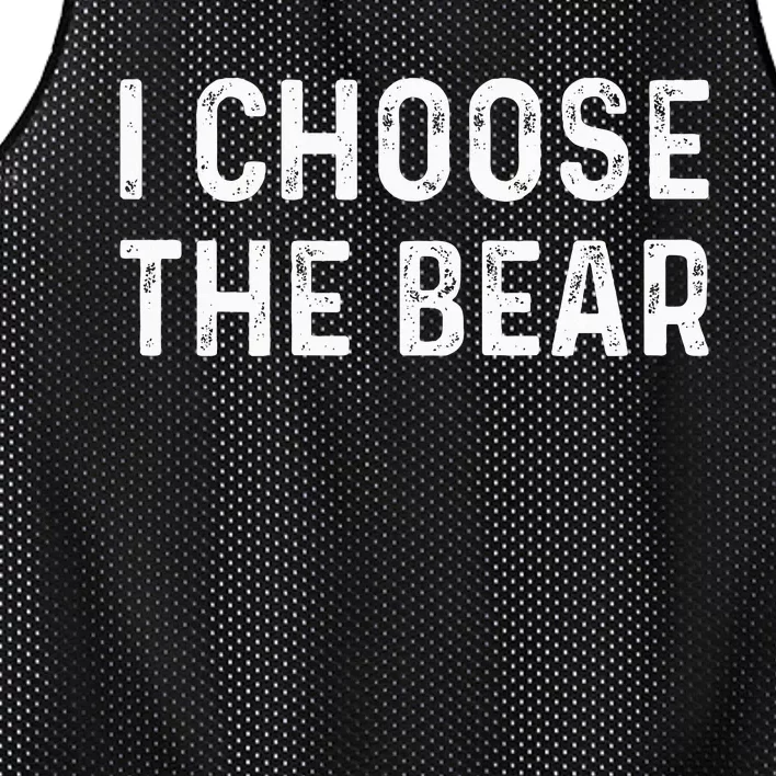 I Choose The Bear Mesh Reversible Basketball Jersey Tank