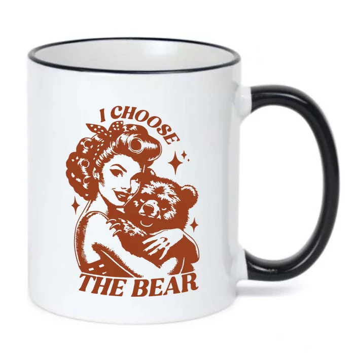 I Choose The Bear Woman Rights Black Color Changing Mug