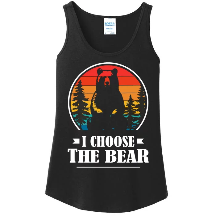 I Choose The Bear Ladies Essential Tank