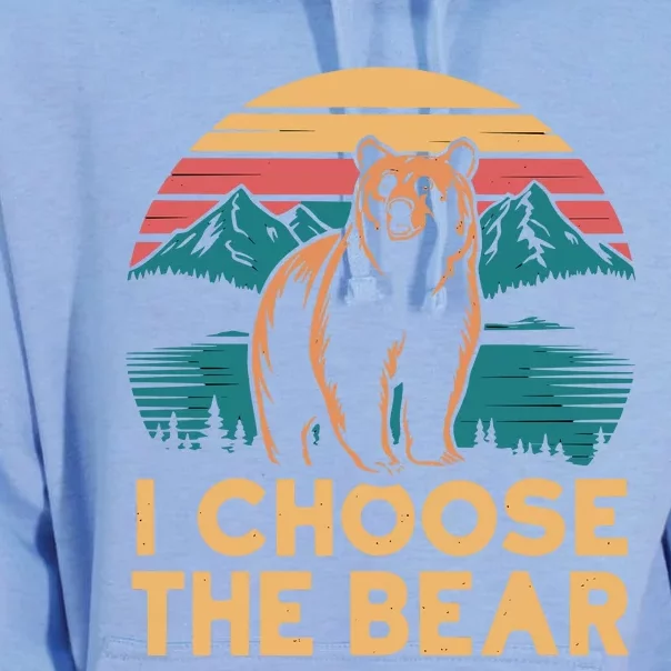 I Choose The Bear Unisex Surf Hoodie