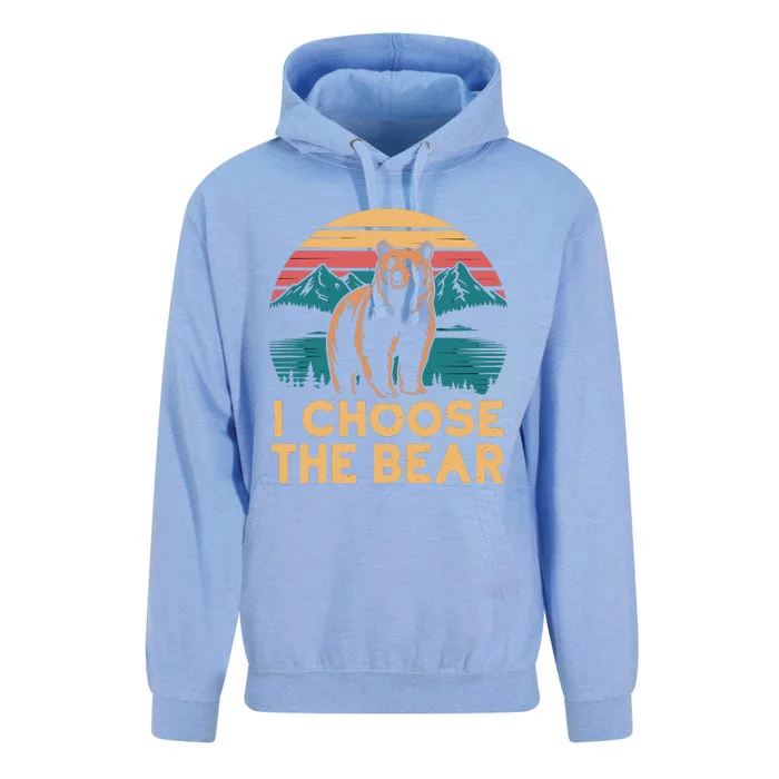 I Choose The Bear Unisex Surf Hoodie