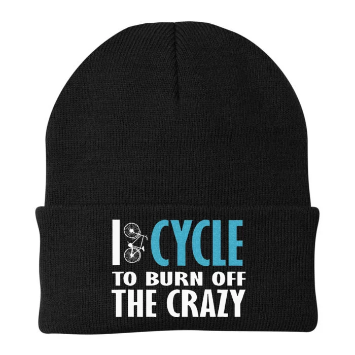 I Cycle To Burn Off The Crazy Cycling Women Men Knit Cap Winter Beanie