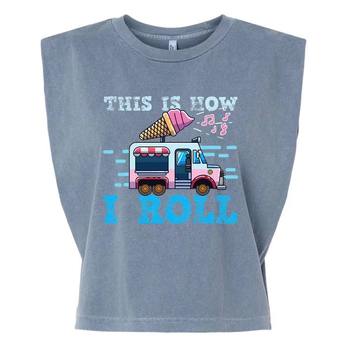 Ice Cream Truck Garment-Dyed Women's Muscle Tee