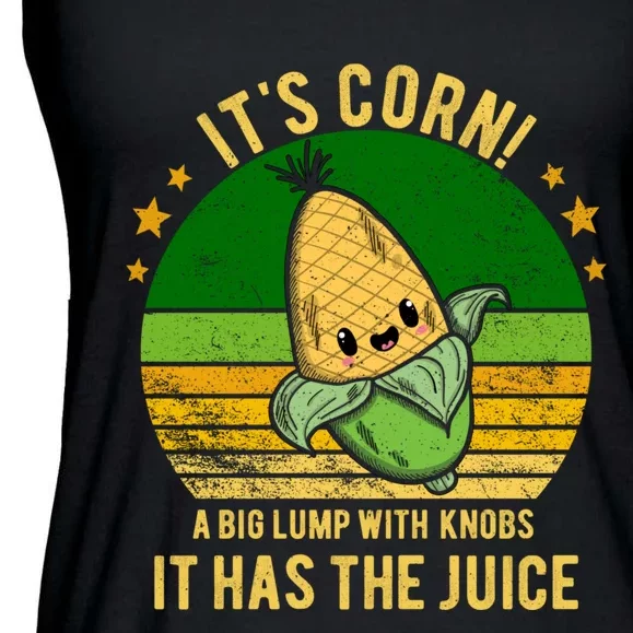 Its Corn Tiktok Song Shirt It’s Corn It Has The Juice Ladies Essential Flowy Tank