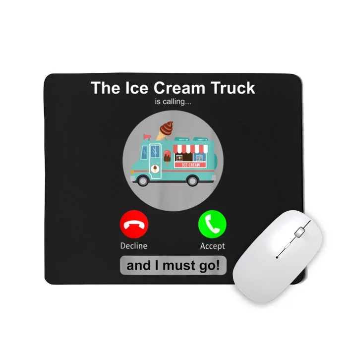 Ice Cream Truck Funny Ice Cream Truck Lover Gift Mousepad