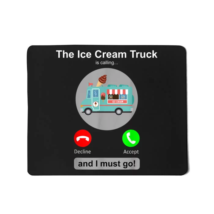 Ice Cream Truck Funny Ice Cream Truck Lover Gift Mousepad