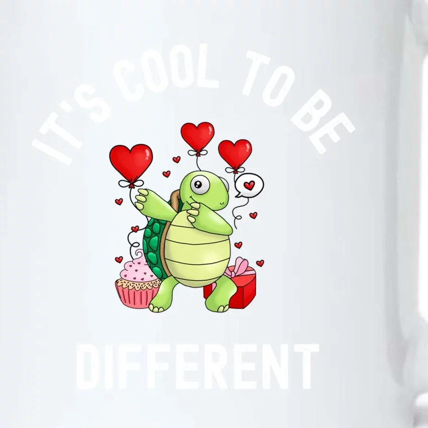 ItS Cool To Be Different Autism Awareness Dabbing Turtle Gift Black Color Changing Mug