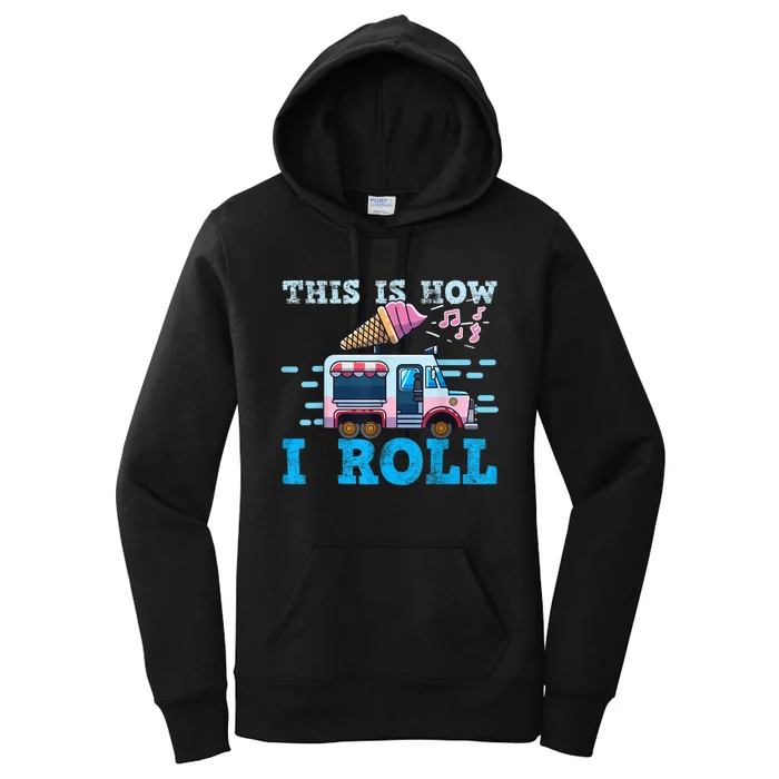 Ice Cream Truck Women's Pullover Hoodie