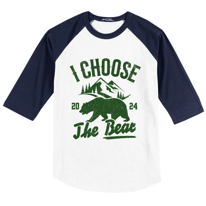 I Choose The Bear Baseball Sleeve Shirt