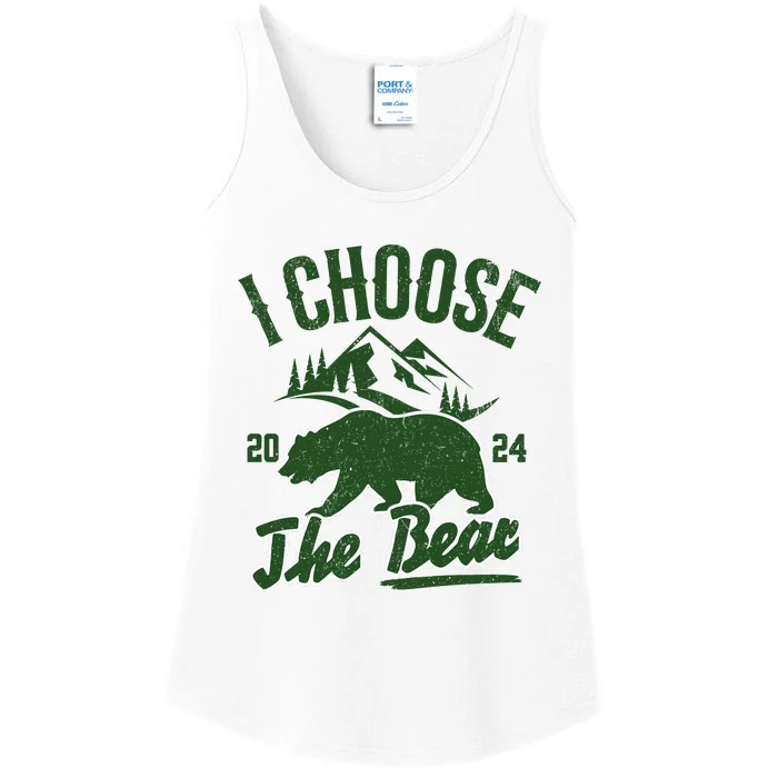 I Choose The Bear Ladies Essential Tank