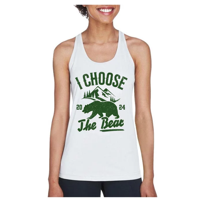 I Choose The Bear Women's Racerback Tank