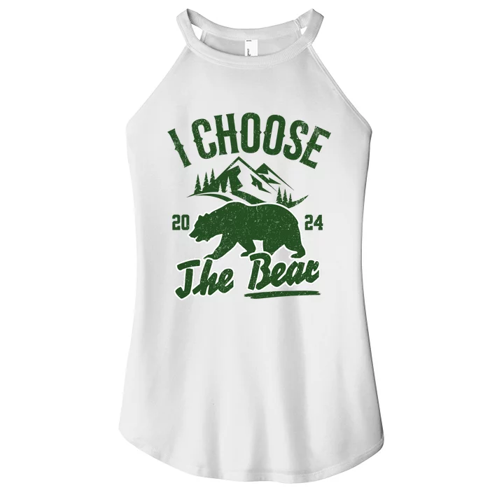 I Choose The Bear Women’s Perfect Tri Rocker Tank