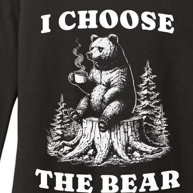 I Choose The Bear Womens CVC Long Sleeve Shirt