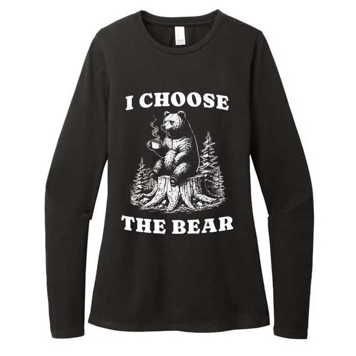 I Choose The Bear Womens CVC Long Sleeve Shirt