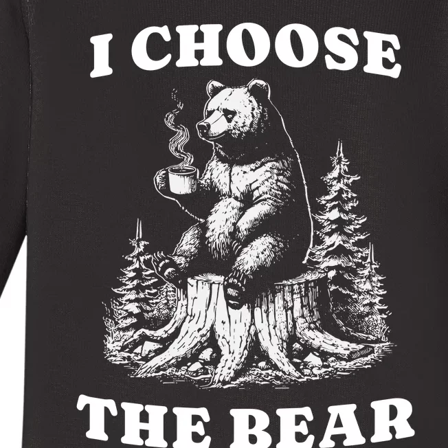 I Choose The Bear Baby Long Sleeve Bodysuit