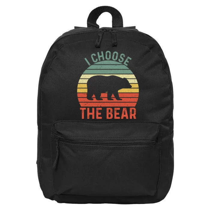 I Choose The Bear 2024 16 in Basic Backpack