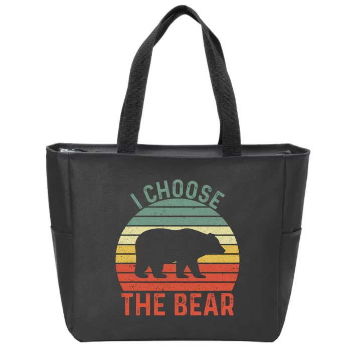 I Choose The Bear 2024 Zip Tote Bag