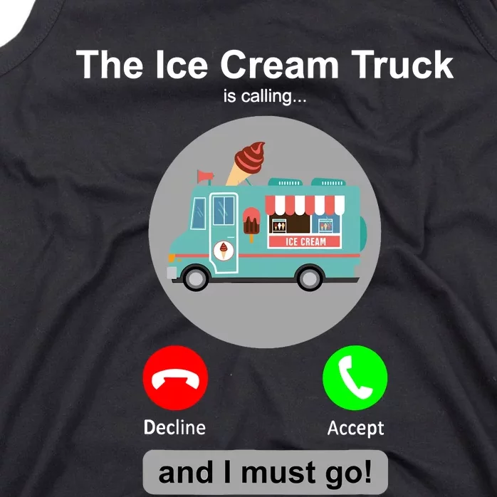 Ice Cream Truck Funny Ice Cream Truck Lover Gift Tank Top