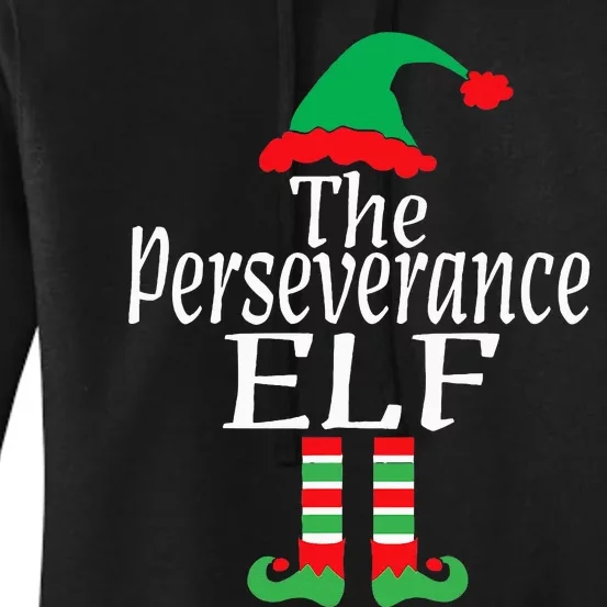 Inspirational Christmas The Perseverance Elf Encouragement Women's Pullover Hoodie