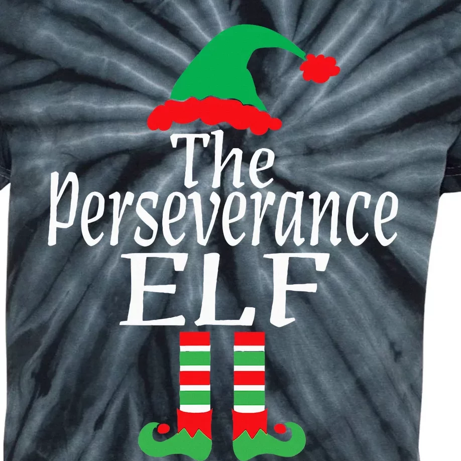 Inspirational Christmas The Perseverance Elf Encouragement Kids Tie-Dye T-Shirt