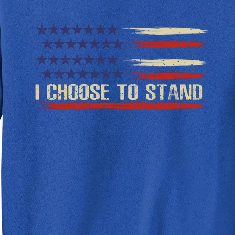 I Choose To Stand Great Gift Pledge Of Allegiance American Flag Gift Sweatshirt