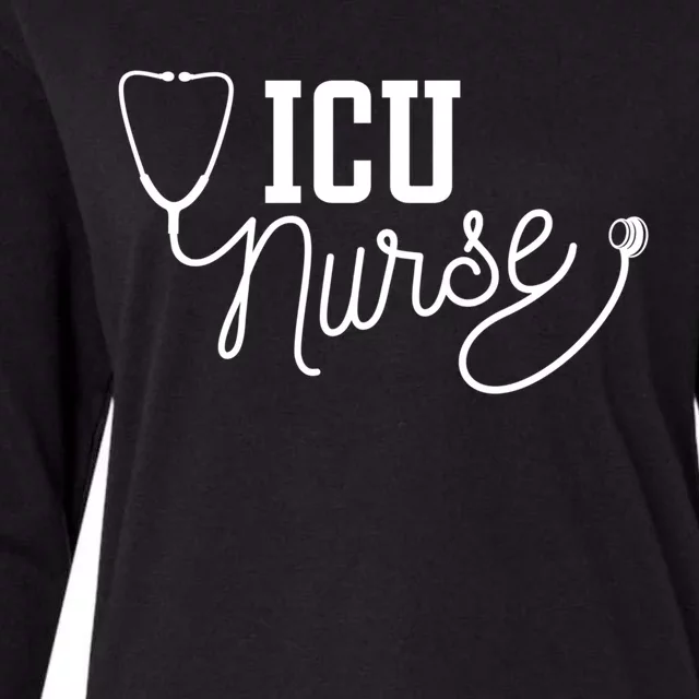 Intensive Care Unit Nurse Icu Nurse Gift Womens Cotton Relaxed Long Sleeve T-Shirt