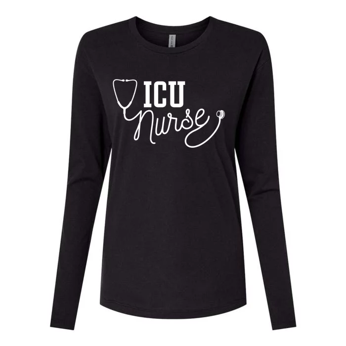 Intensive Care Unit Nurse Icu Nurse Gift Womens Cotton Relaxed Long Sleeve T-Shirt